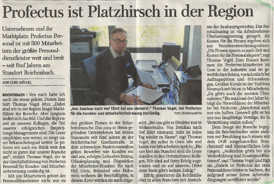 Artikel in der Freien Presse 05 2017